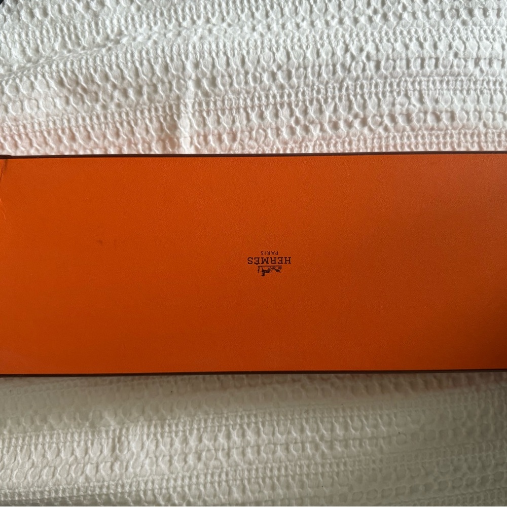 Hermès Orange and Green Tie Luxurious Accessory